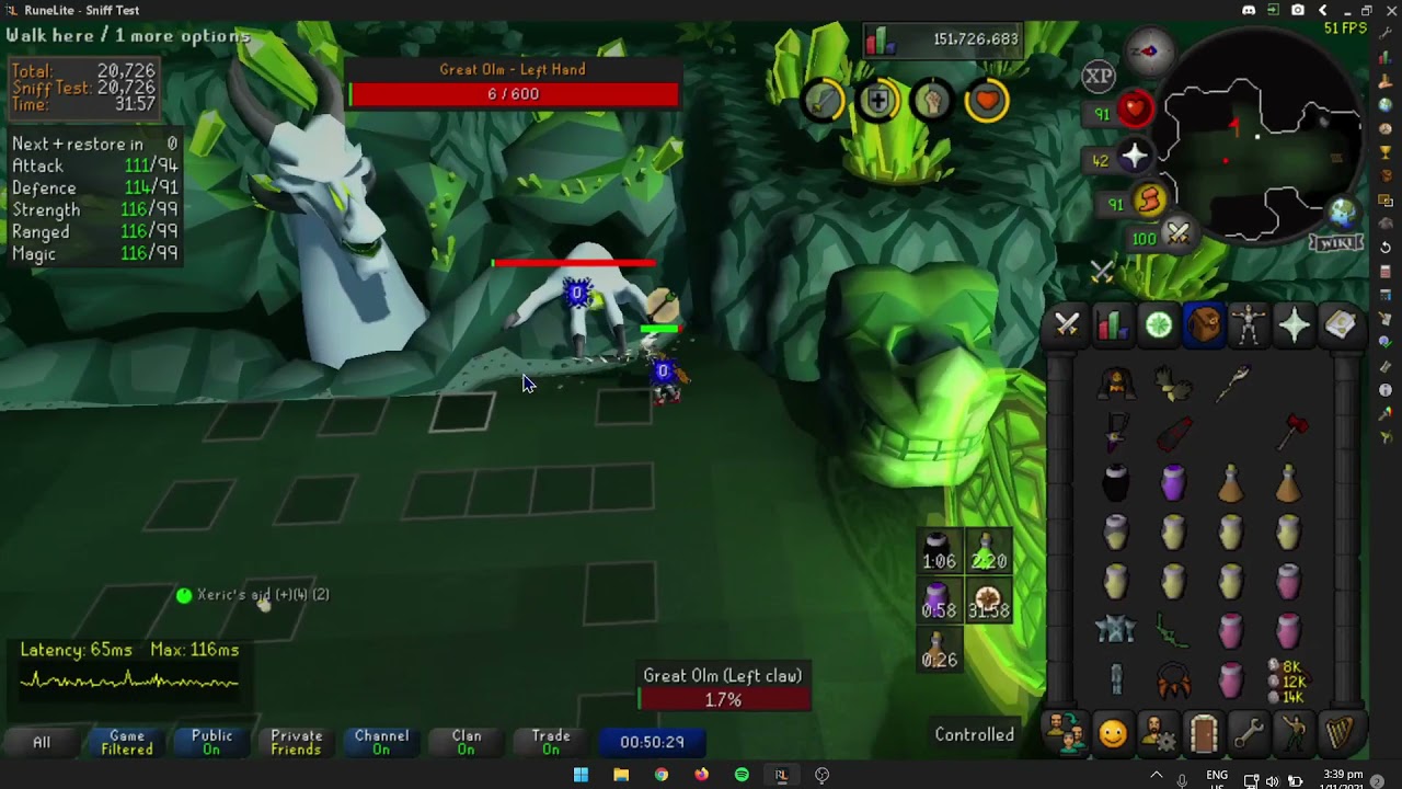 Olm Getting into 4:1 OSRS