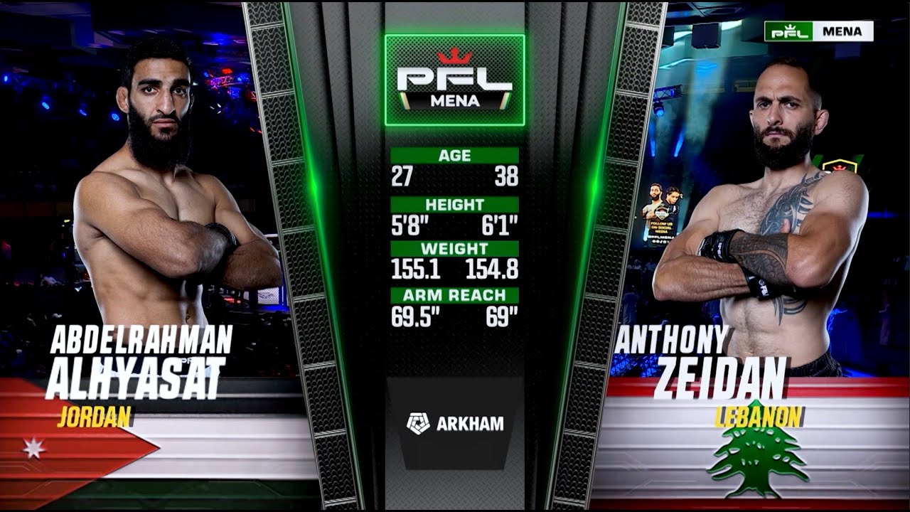 PFL MENA 6: Abdelrahman Alhyasat vs Anthony Zeidan