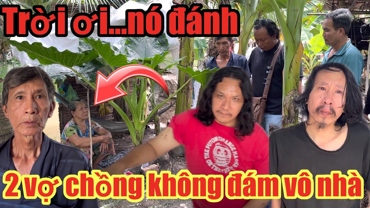 Nổi đau xé lòng,Cảnh Cha Mẹ già 70t phải sống ngoài bờ chuối.không dám vô nhà vì 2 đứa con tâm thần