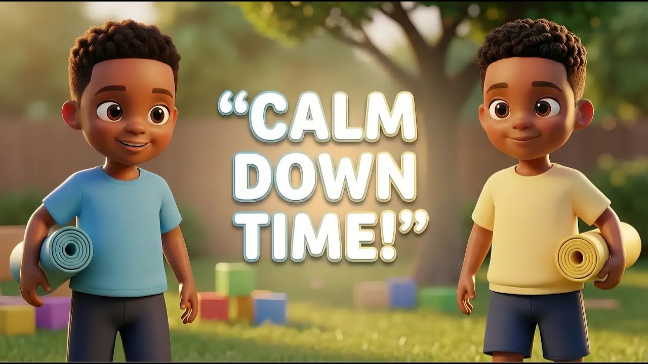 Time to Calm Down 🧘‍♂️ Kai & Keon Learn Mindfulness & Relaxation | Calm Down Songs for Kids