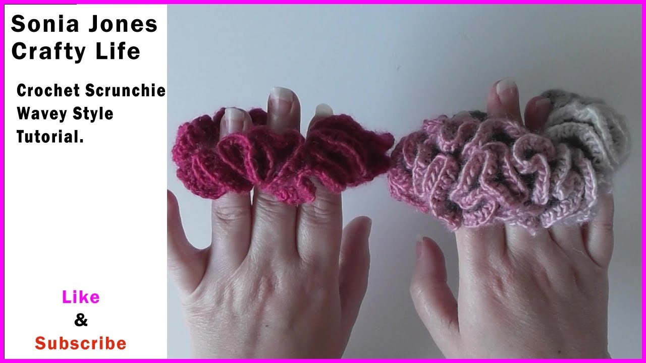 Crochet Wavey Scrunchie Tutorial