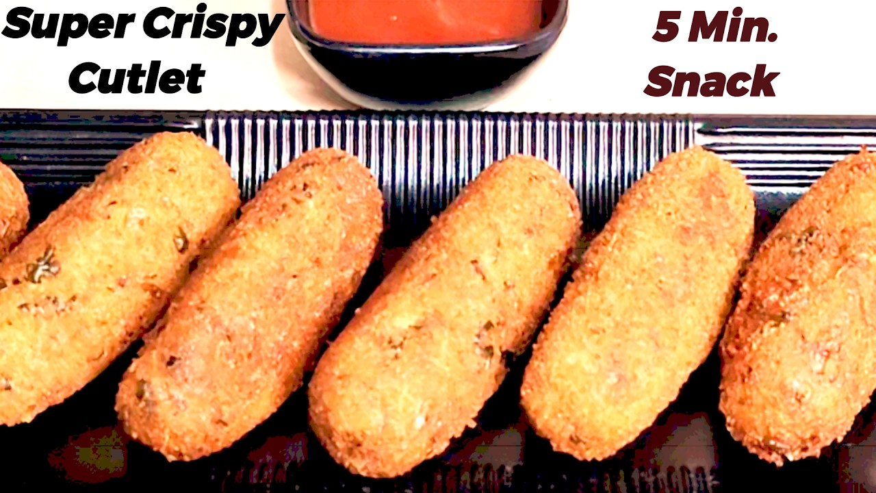 Crispy Potato Cutlet in 5 Minutes | Easy Evening Snack Recipe। No Fail Recipe