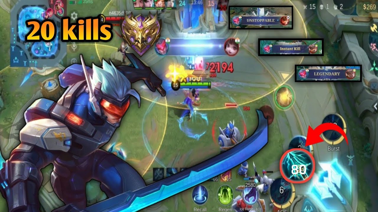 20 kill with MVP || moba legends 5v5 gameplay || Saber rampage 🚨