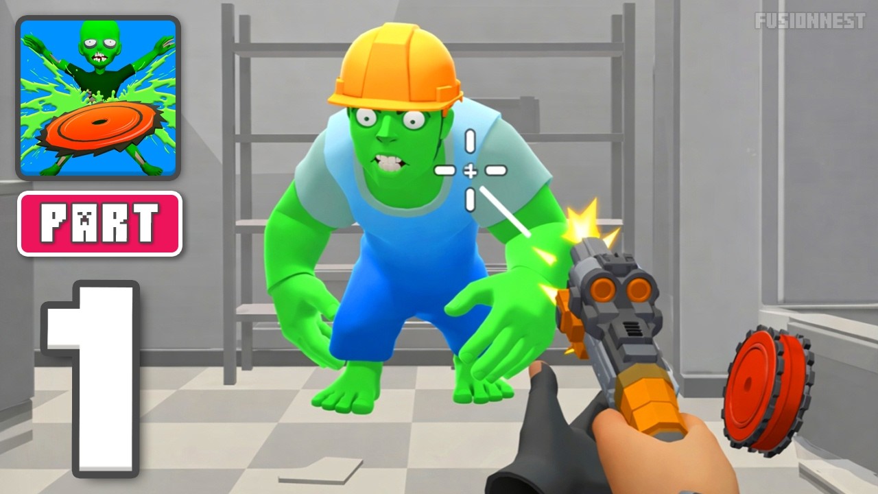 Slice Zombies: Shooter - Gameplay Walkthrough Part 1 - Slice Through The Horde (iOS, Android)
