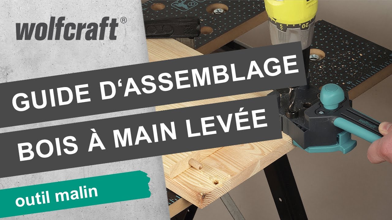 Pour un assemblage précis par tourillons - Guide d'assemblage bois à main levée | wolfcraft