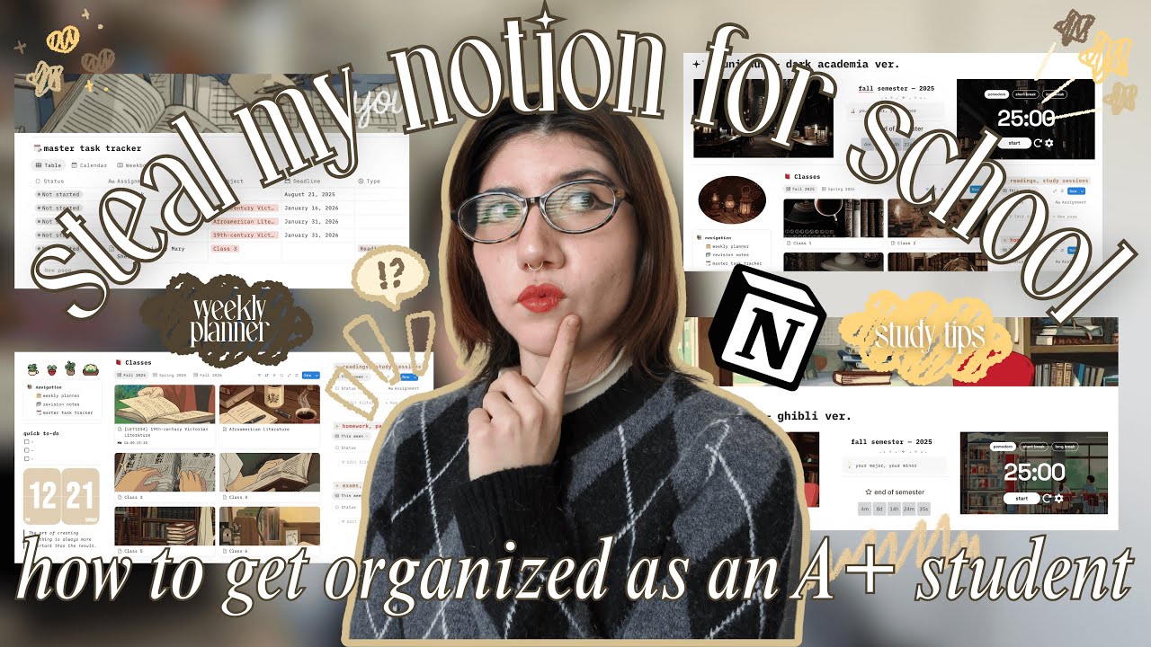 THE TEMPLATE THAT GOT ME STRAIGHT As IN SCHOOL 🖥️👩‍🎓📝 *2 VERSIONS*