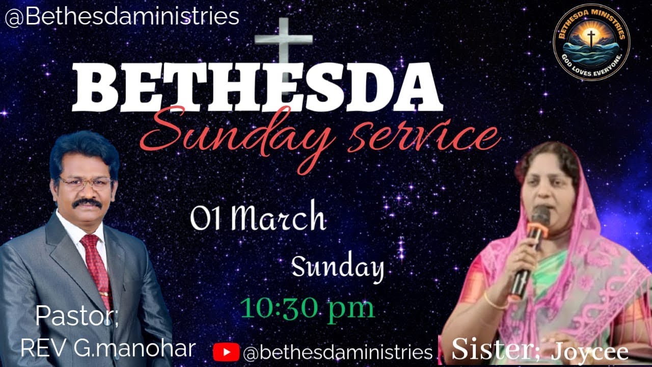 1st March 2026.Sunday Worship by Rev. G. Manohar garu & Joyce Manohar garu