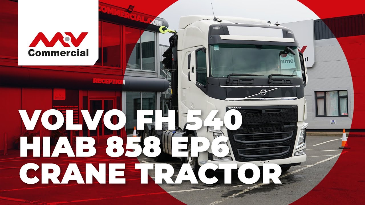 Our New Super Low Sub Frame Fitted to a Volvo FH540 Tractor Unit  with HIAB 858 - from MV Commercial