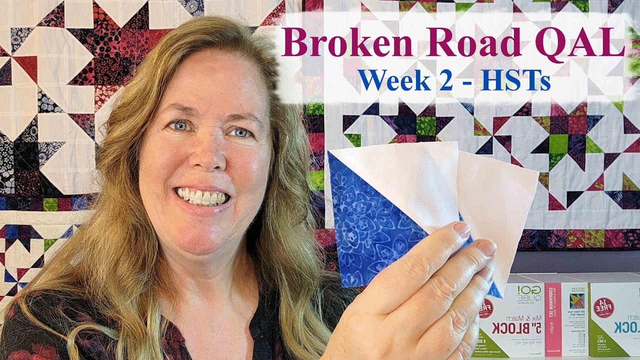 Broken Road Quilt Along - Week 2 Half-Square Triangles