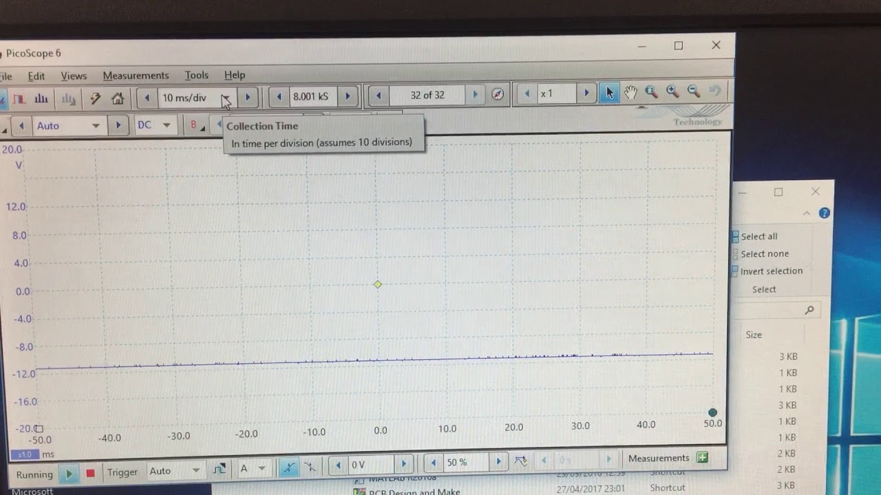 RS232 oscilloscope trace