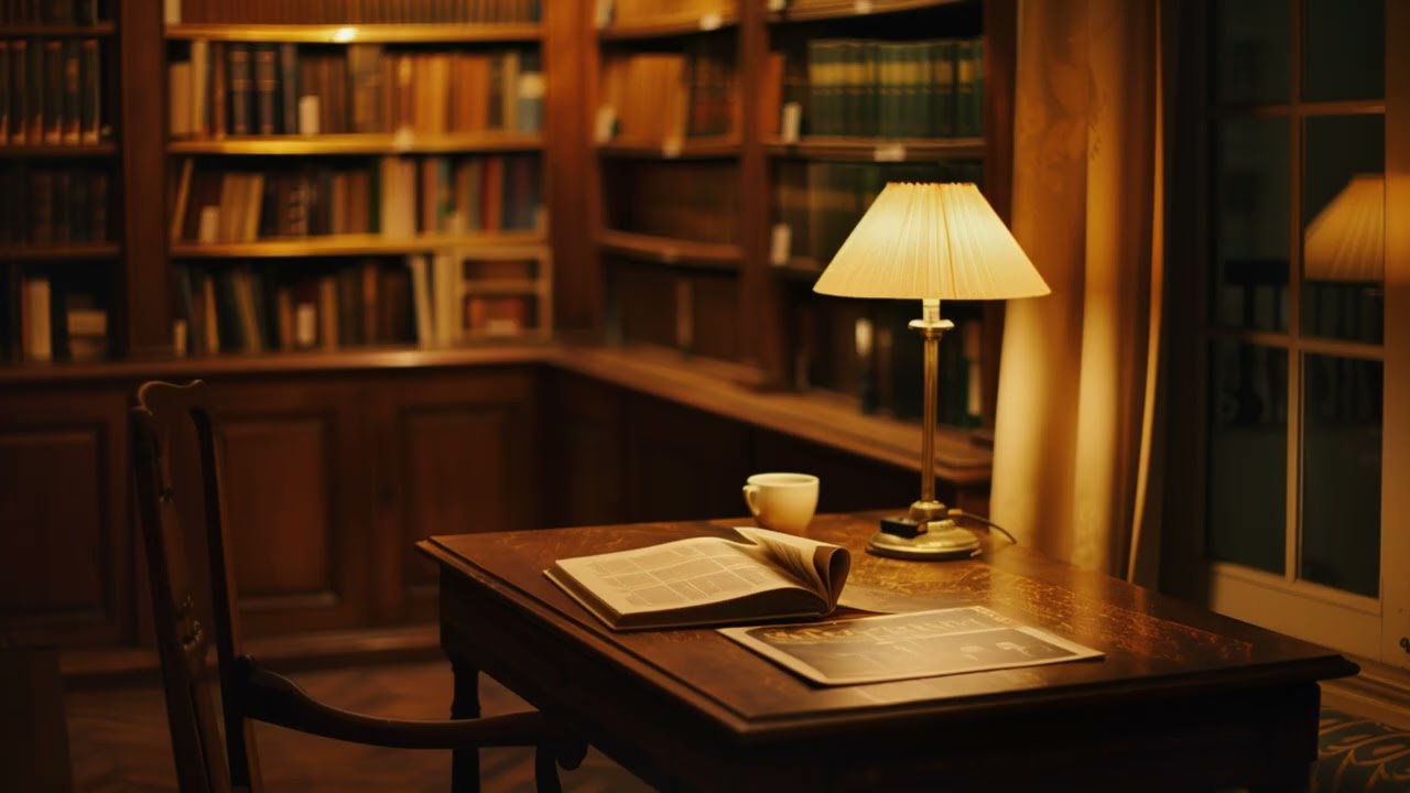 Night Library｜A Lamp Still On