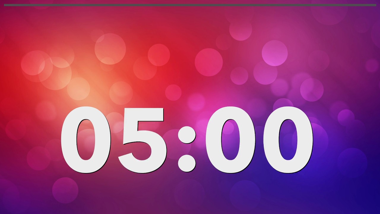 5 Minute Classroom Timer | Silent, Projector Friendly
