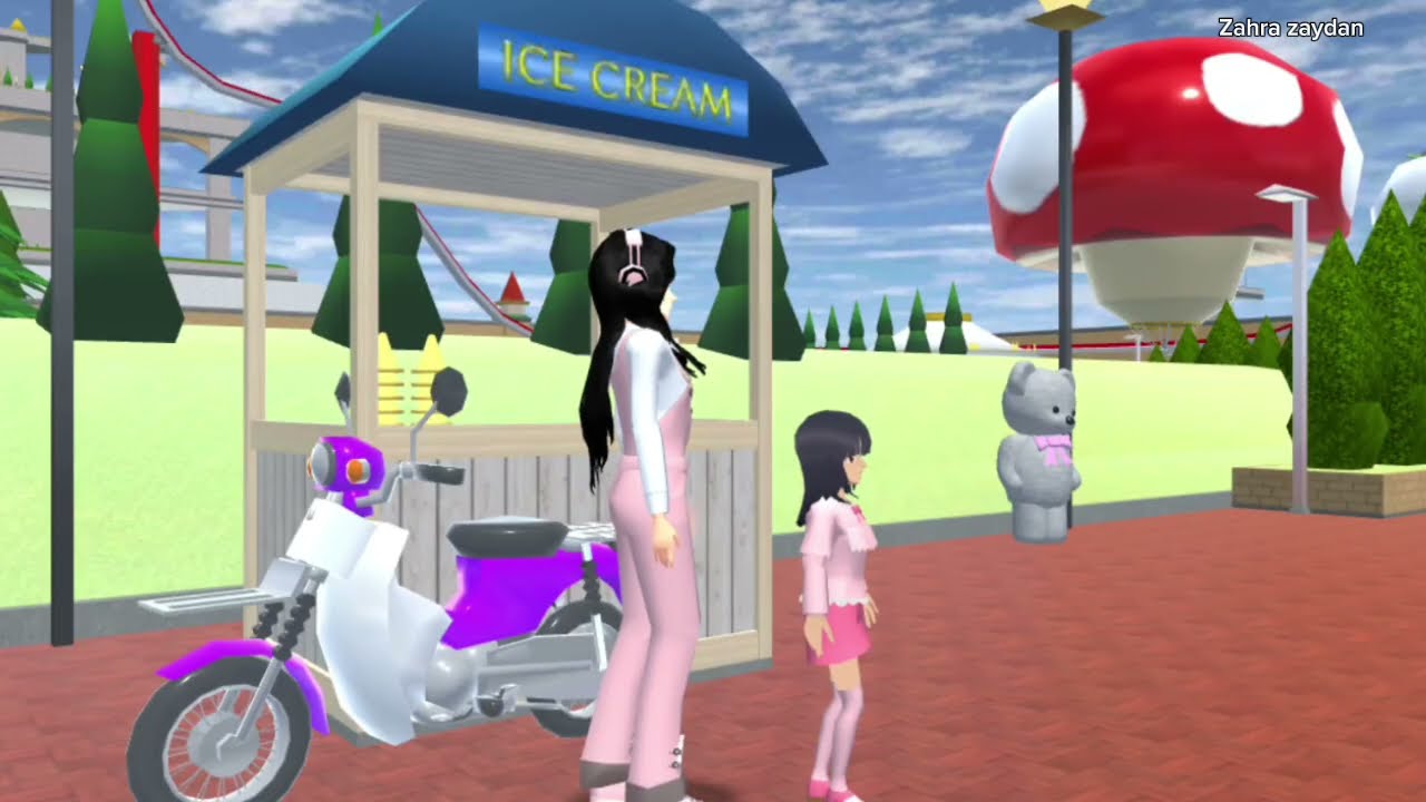 Jalan jalan naik motor bareng Mio | tanpa Yuta | drama sakura school simulator 