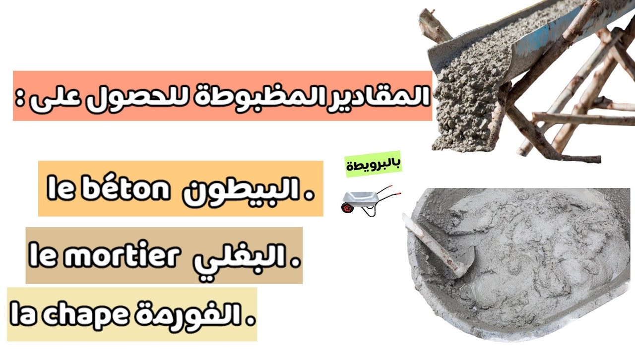 كيف تحسب بالبرويطة كمية المواد الصحيحة للحصول على البيطون و البغلي و خليط الفورمة .