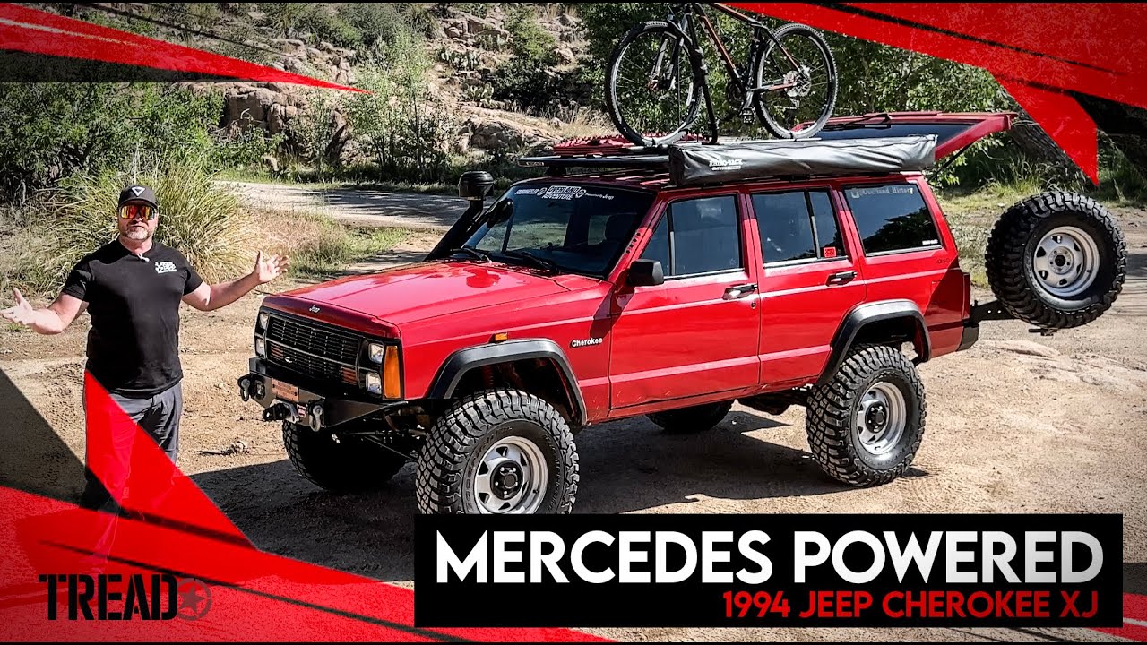 He repowered this Jeep with a Mercedes engine and added a kitchen!