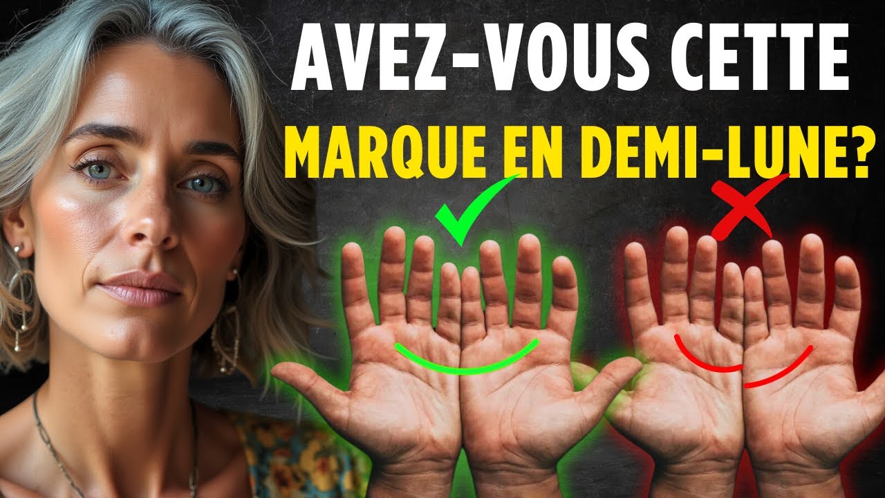 ⚠️Avez vous une DEMI LUNE dans VOTRE PAUME  Ce que cela signifie VRAIMENT vous laissera SANS VOIX !
