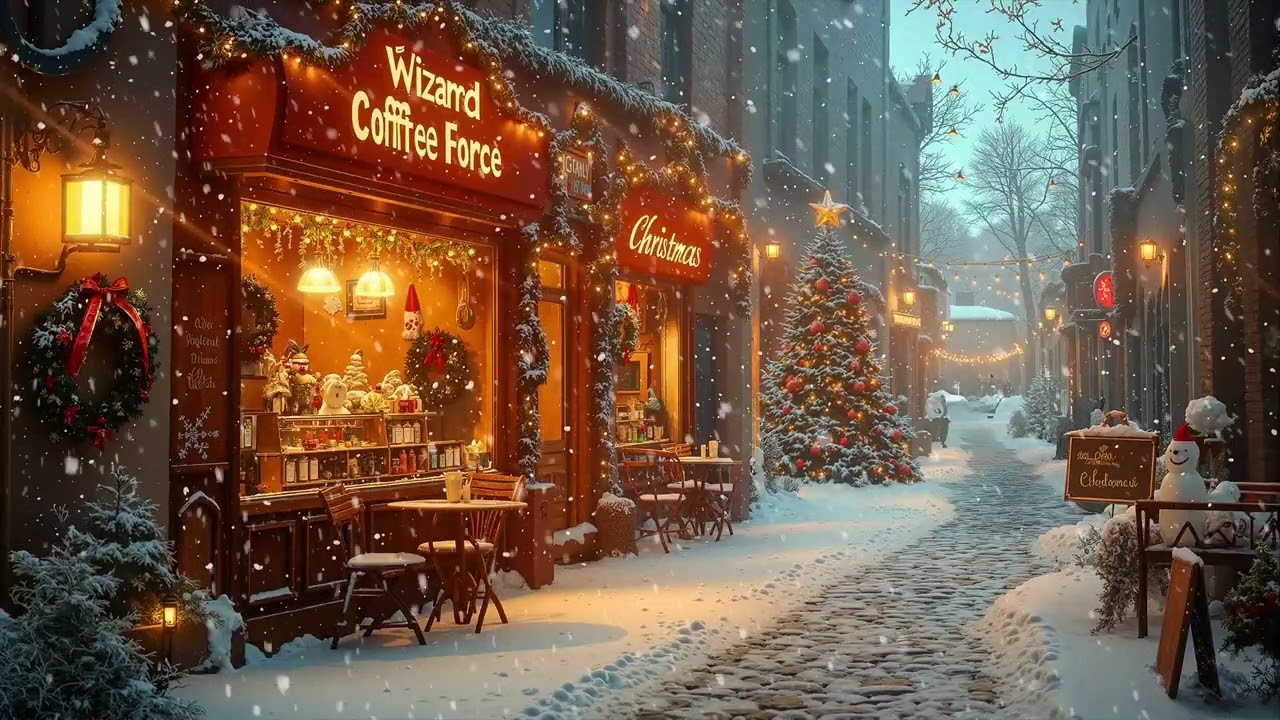 Street Coffee Winter Jazz ☕ Smooth Jazz Music for Urban Calm & Cozy Nights