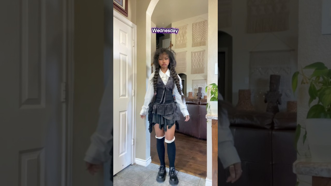 Halloween costumes ideas!🤩 #halloweencostume #halloween #wednesday #costume #diy #simple #style