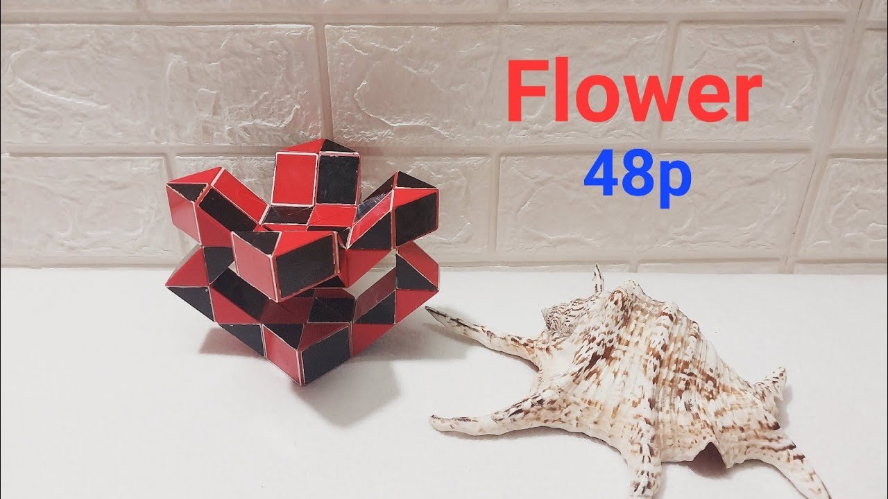 Rubik's Twist or Snake Cube 48 Pieces - Flower