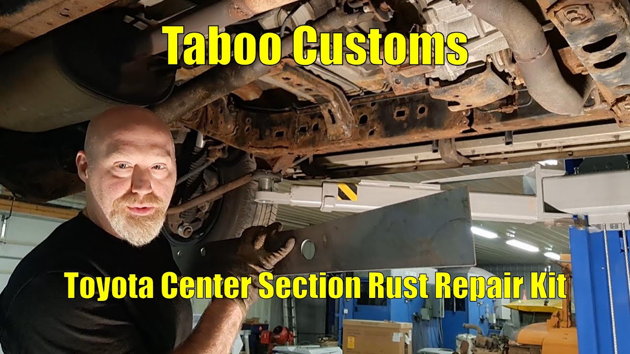 4th Gen  4Runner Frame Center Section Rust Repair Kit Installation - Taboo Customs