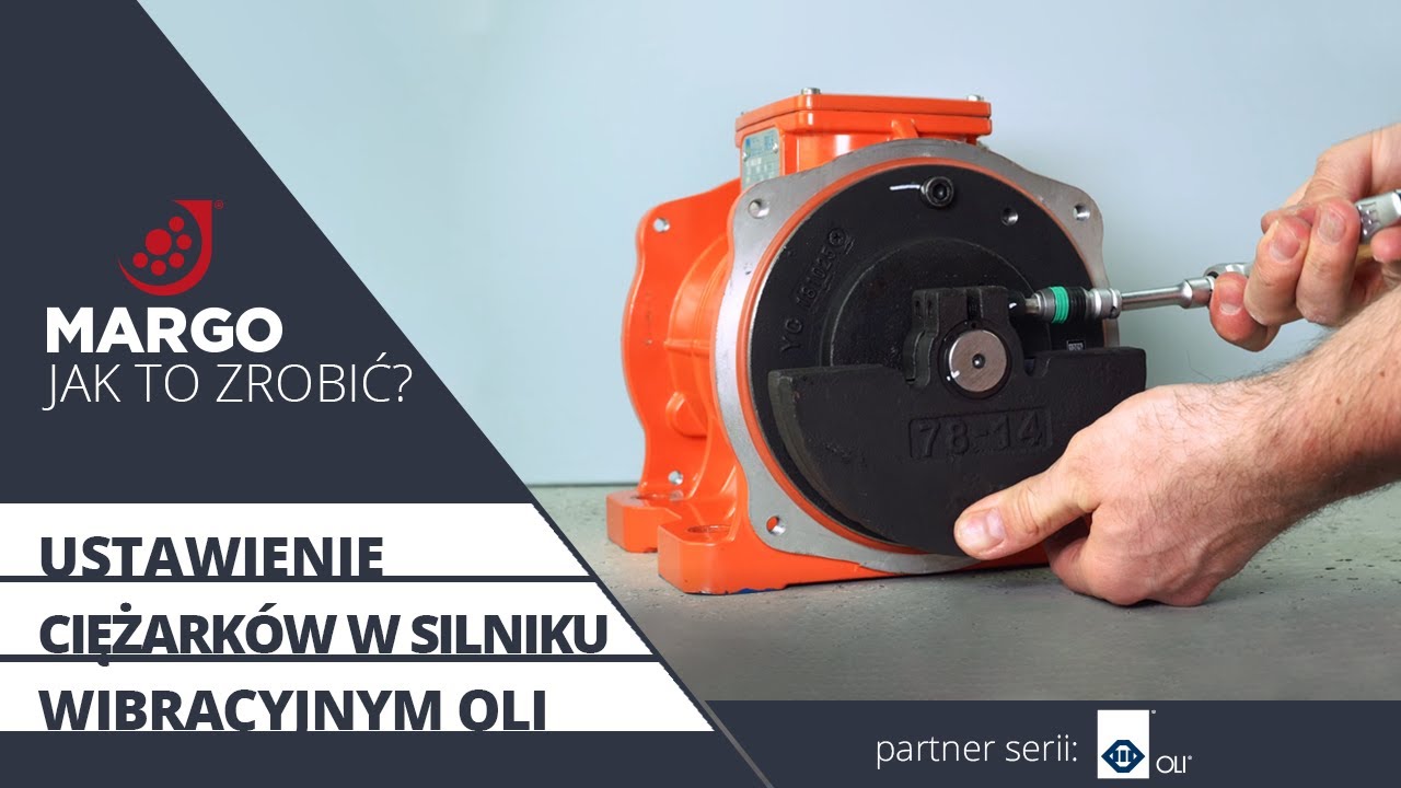 Silnik wibracyjny - Ustawienie ciężarków w silniku wibracyjnym OLI