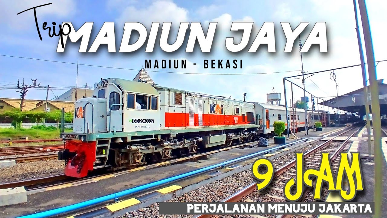 PILIHAN TERCEPAT MADIUN - JAKARTA PAGI HARI !! | Trip KA Madiun Jaya MN - BKS