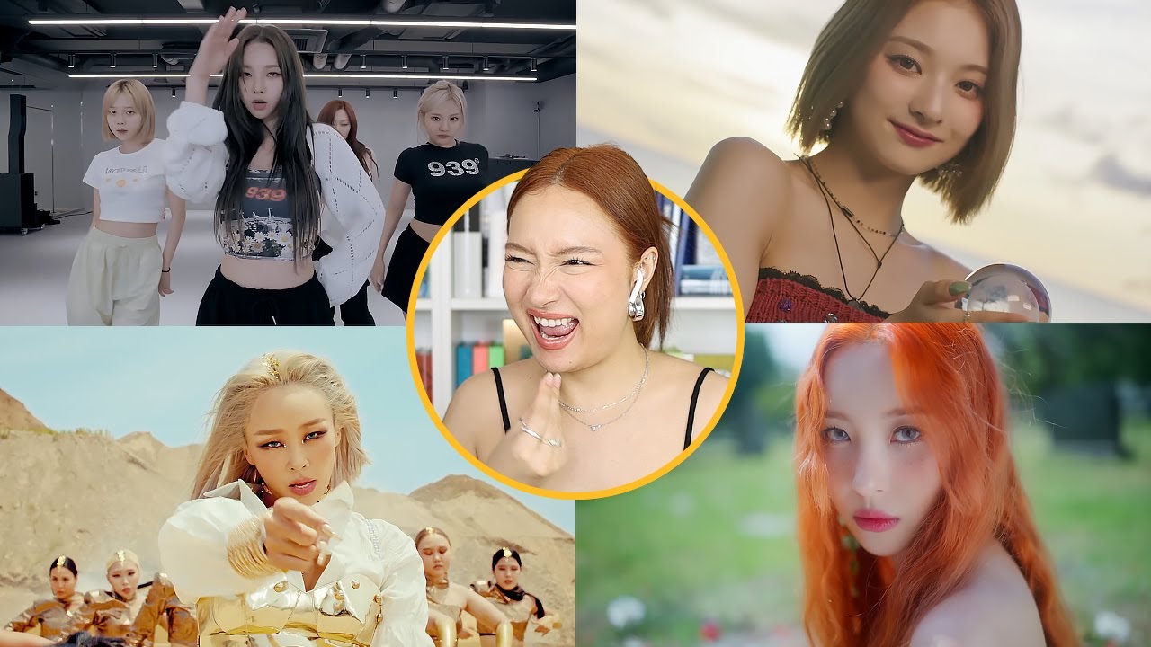 REACTING TO AESPA, HYOLYN, FROMIS_9, SUNMI: CUOK