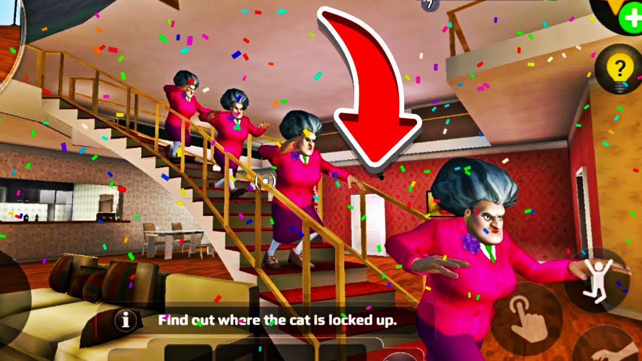 Scary Teacher 3D but SECRET BASEMENT ENDING
