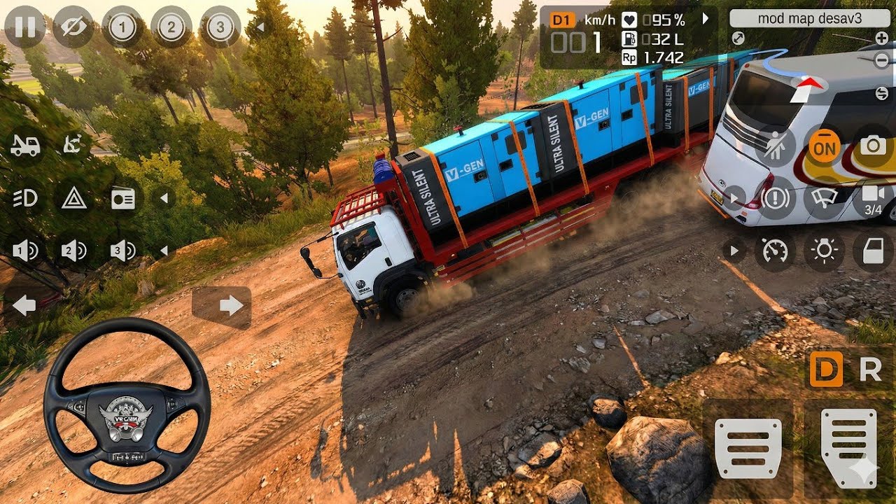 BUSSID Giga Genset Blusukan Offroad | Simulator 3D 2026