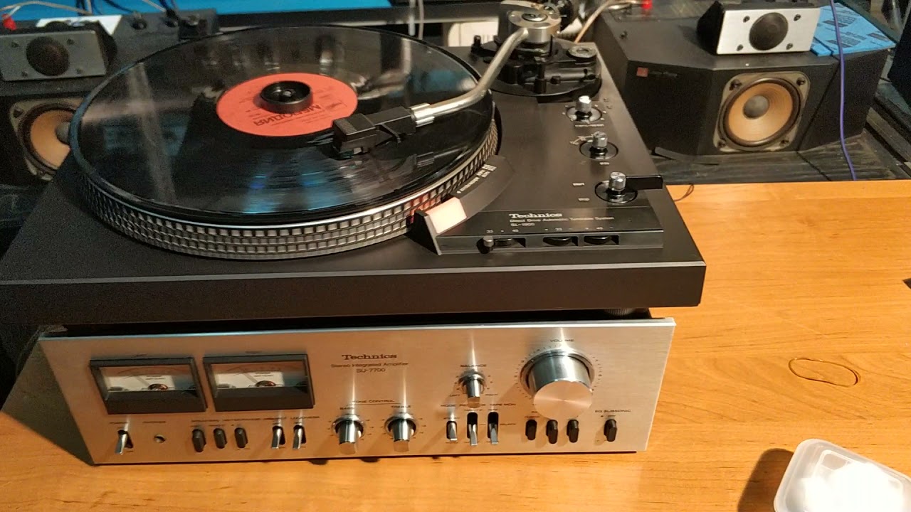 проверка работы и продажа Technics SL-1900 + SU-7700 + чудо музон Gemini с винила акустика Yamaha