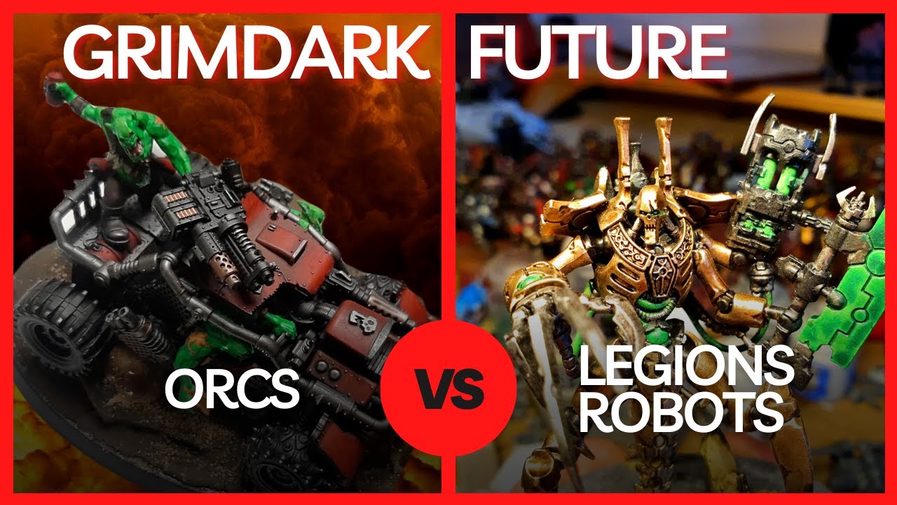 Rapport de bataille - Orcs VS Légions Robots 1500 points - Grimdark Future OnePageRules