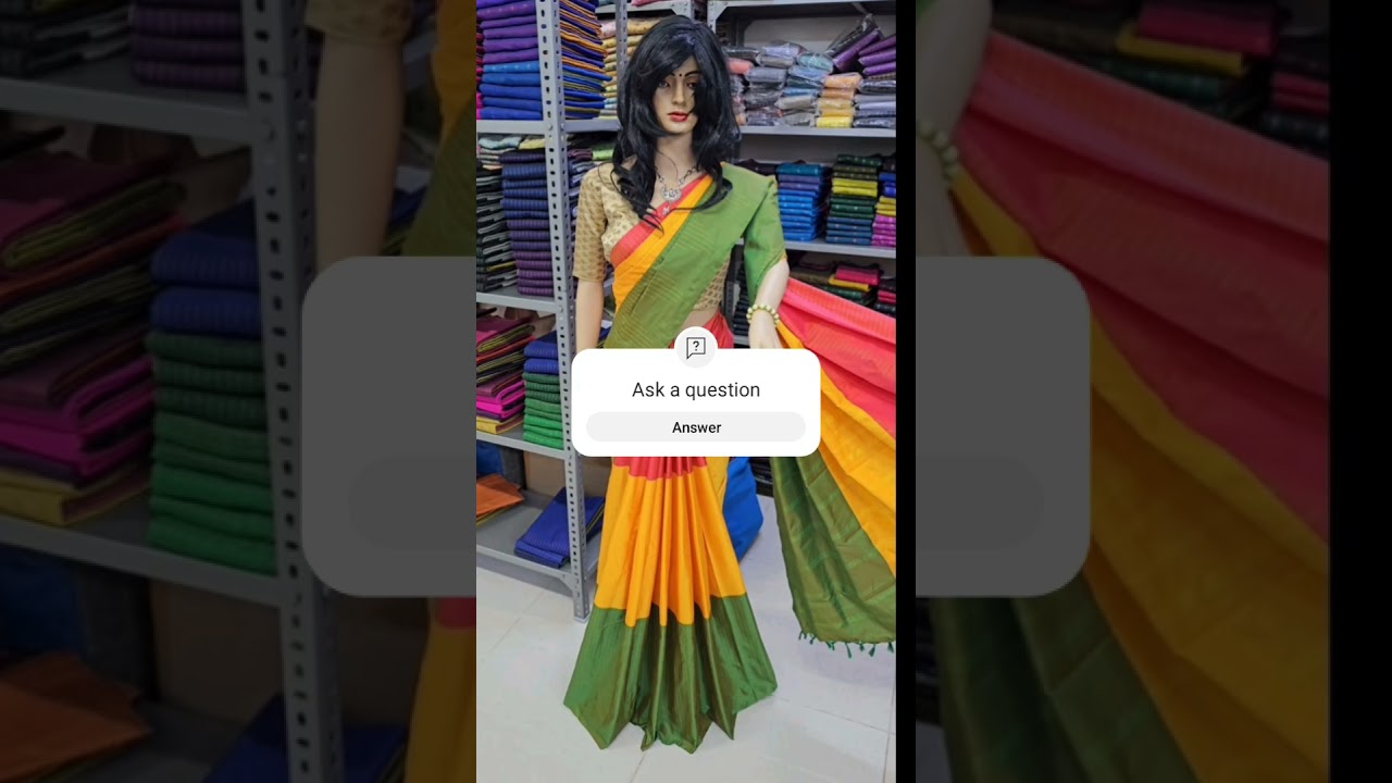 ? *Dana 11/2 warp with 75D karishma silk🪻🪻 *Saree Running blouse*🪻🪻 *Price =  1000  srs