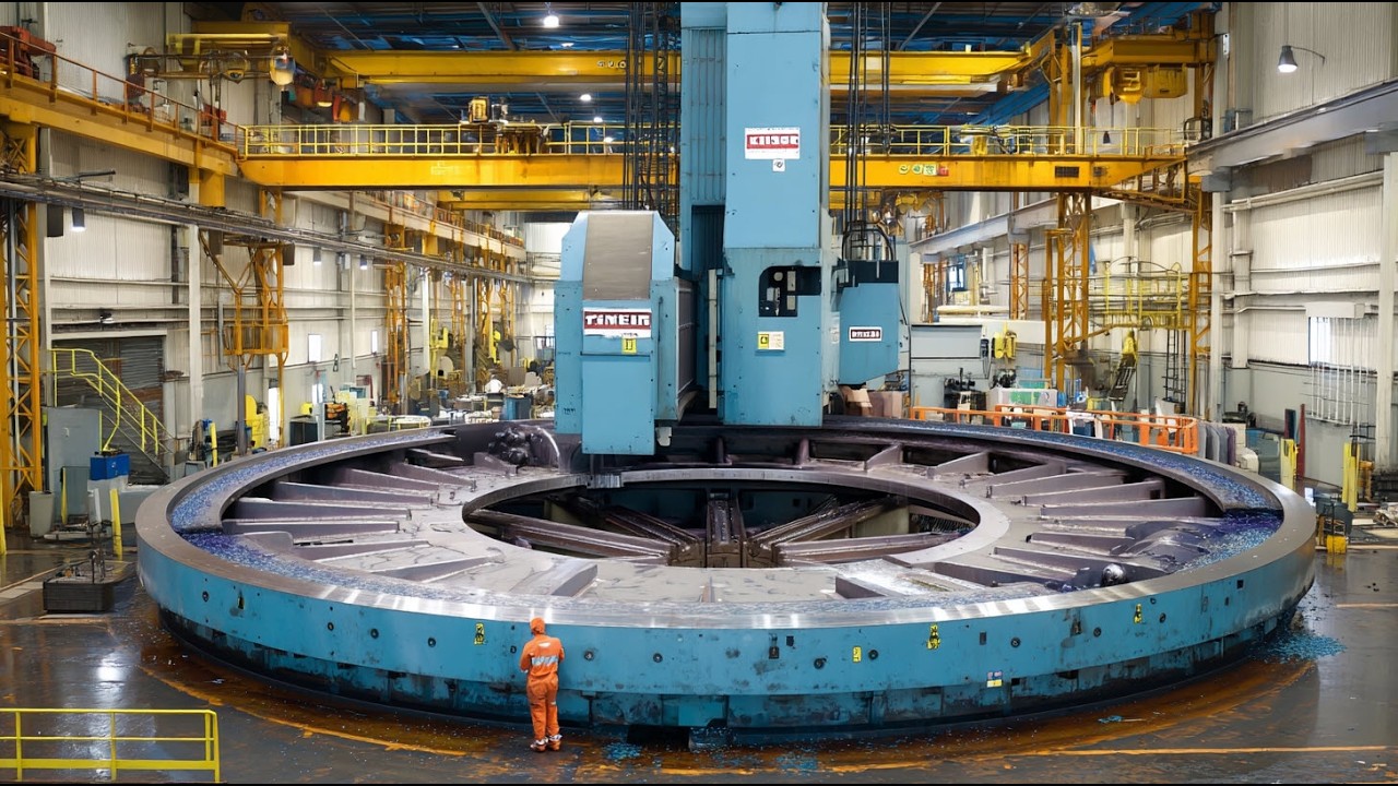 How Giant Gears Are Made on Huge Vertical Lathes. Full Documentary on CNC Machining & Heavy Industry