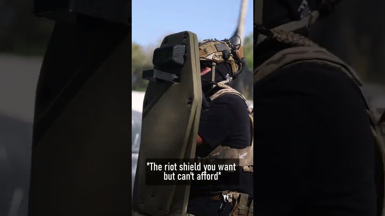 Airsoft BALLISTIC SHIELD vs WISH Shield  - Clip 502 #shorts