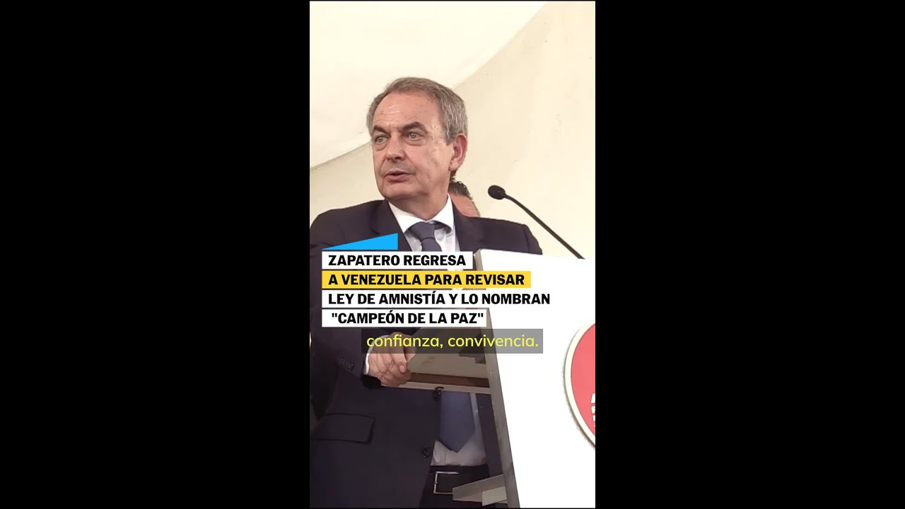 ZAPATERO regresa a Venezuela y lo nombran &ldquo;El campe&oacute;n de la paz&rdquo; | EL PA&Iacute;S