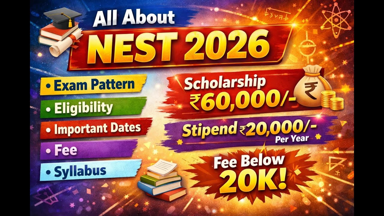 NEST 2026  నోటిఫికేషన్ Out! | Complete Details Explained తెలుగులో