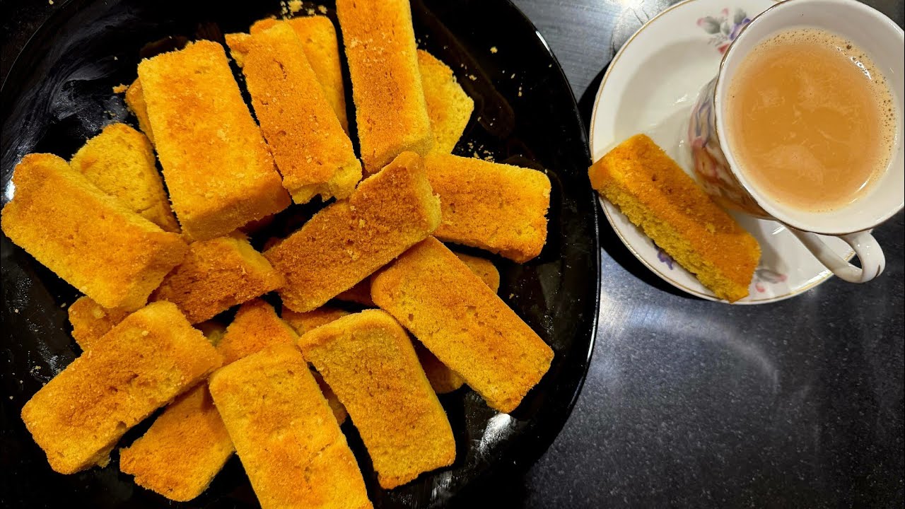 Crispy Tea-Time Rusk Cake Recipe😍 || Easy Rusk cake recipe