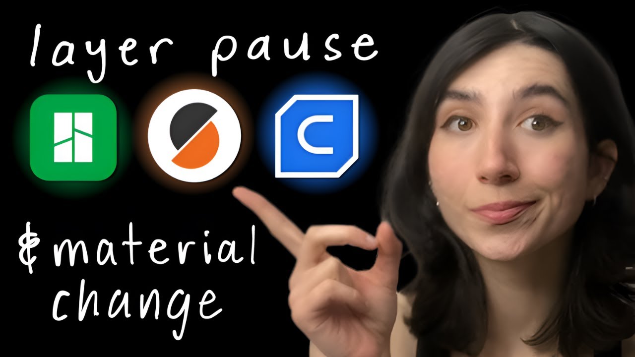 how to material swap & layer pause in Bambu, Prusa & Cura slicer