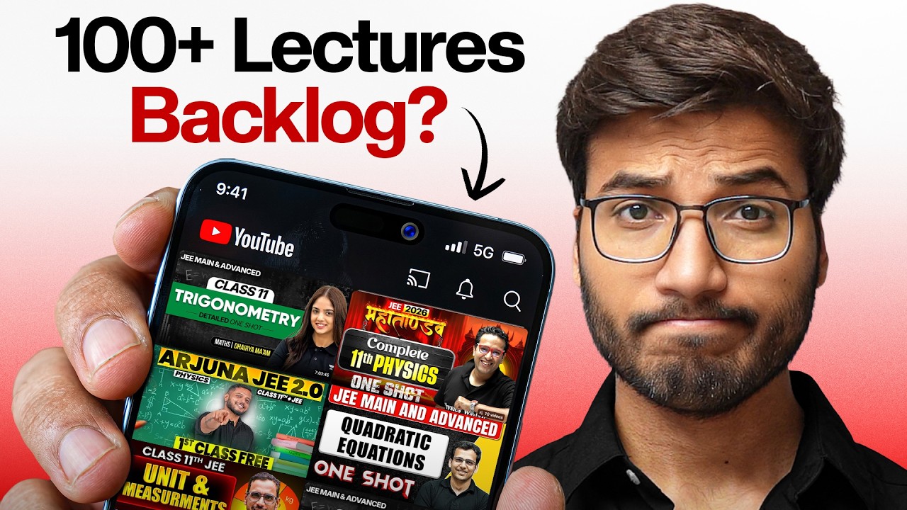 Complete JEE Backlogs Without Missing Live Classes!