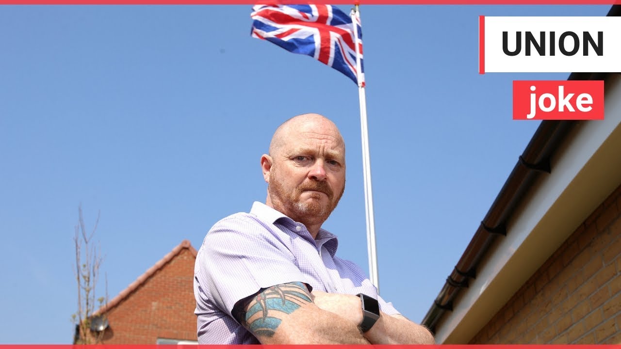 Veteran who flew a Union Jack flag in his own garden has been ordered to take it down | SWNS TV