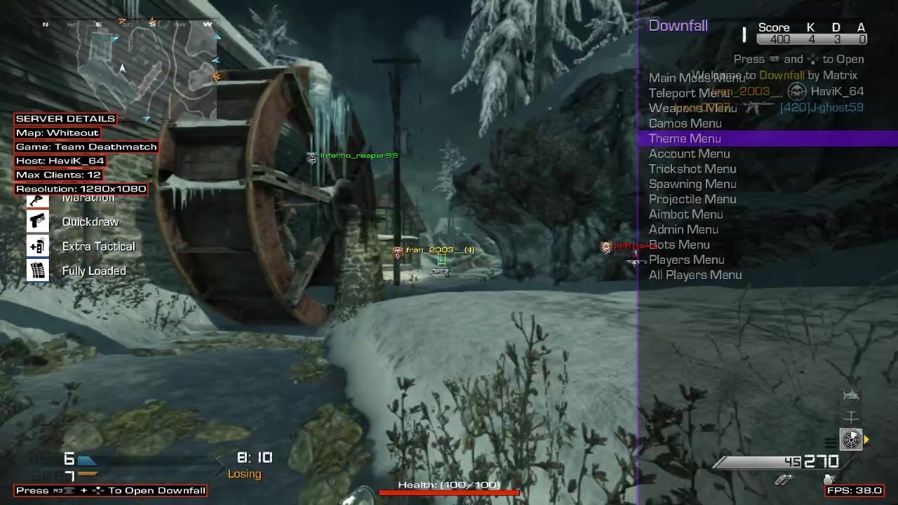 Cod: Ghost for ps3 2024 Matrix mod menu Downfall online!