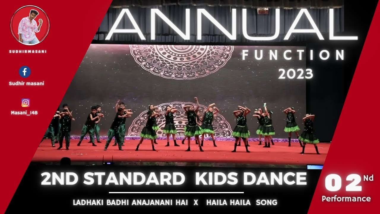 LADKI BADI ANJANI HAI | HAILA HAILA SONG DANCE VIDEO | KIDS ANNUAL FUNCTION DANCE | SUDHIR MASANI