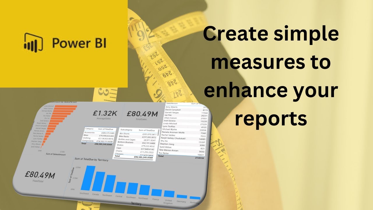 Как создавать простые меры в Power BI