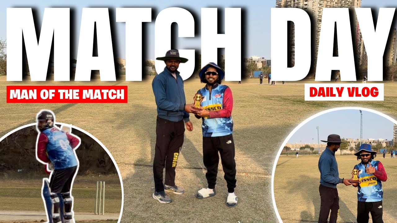 ||MATCH VLOG FROM GMS GROUND GZB||MAN OF THE MATCH 🏏🏆💥||AMAN DEEP SAXENA VLOGS||