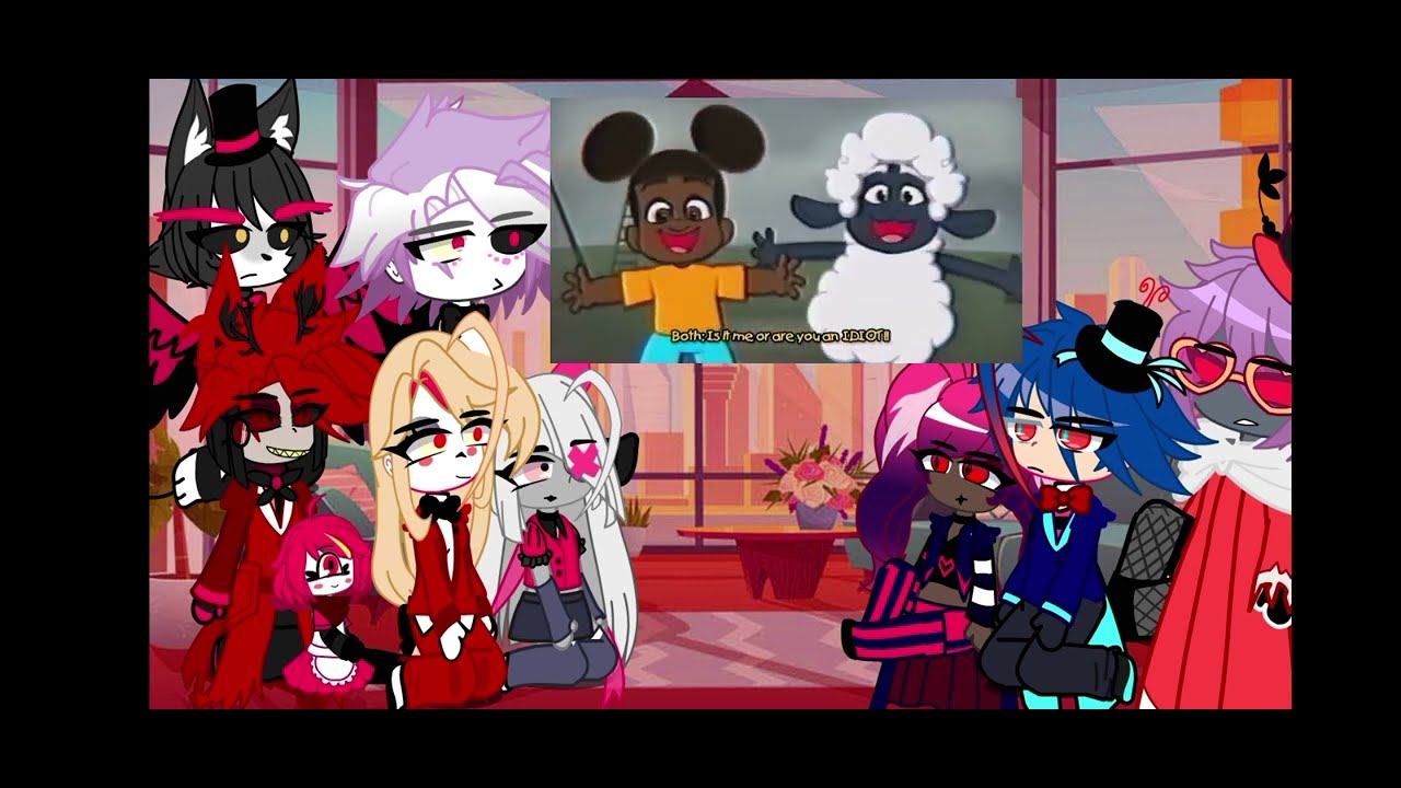 ☆Hazbin Hotel + Vees ☆React to 'DONT LISTEN!' (Amanda The Adventure) #gacha