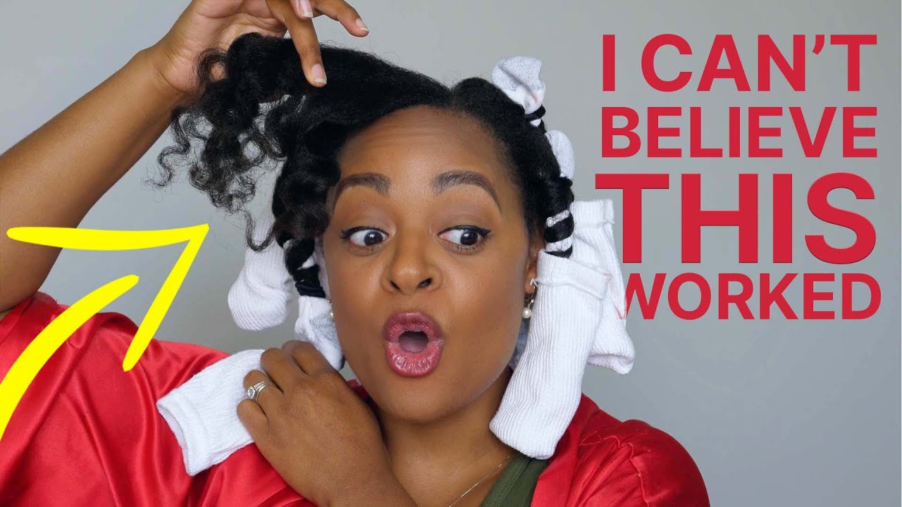 WAIT! This WORKS?! Sock Curls on Natural Hair