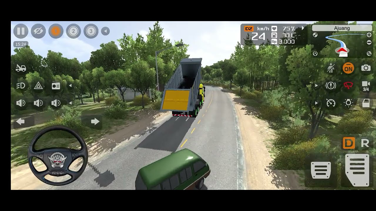 22 wheels tipper truck simulator gameplay truck driving game play real life driving gameplay 3d game