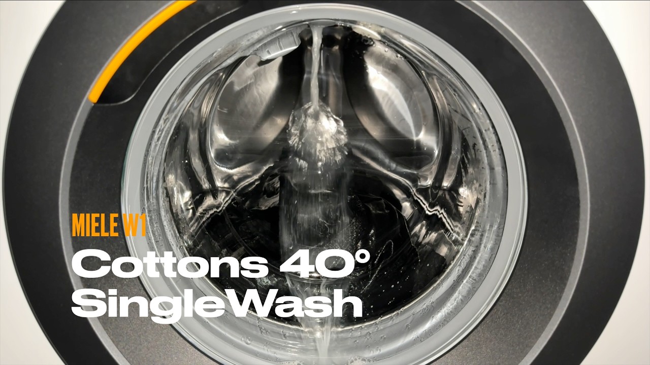 Miele W1 • Cottons 40° SingleWash