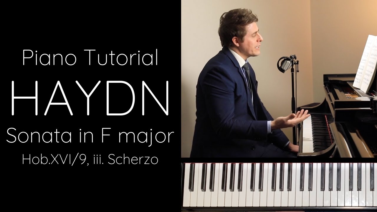 Haydn - Sonata in F major, Hob.XVI/9, iii. Scherzo Tutorial