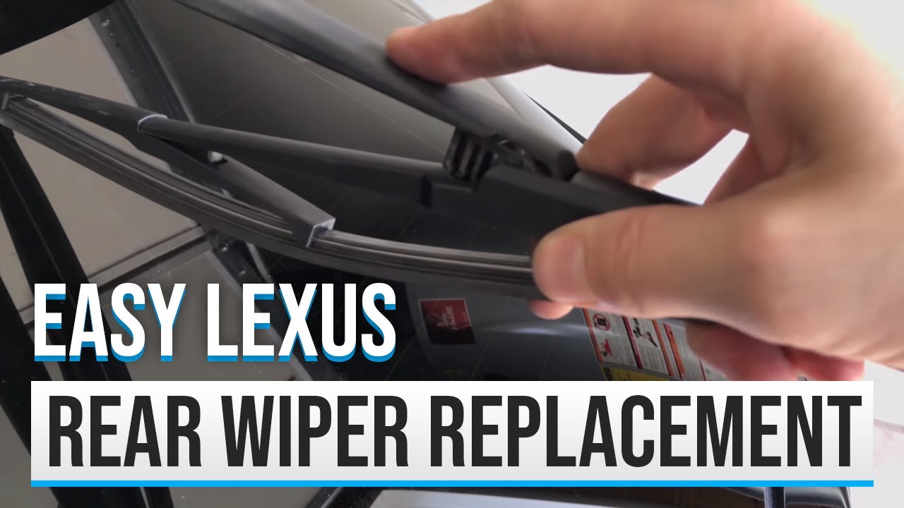 2010 LEXUS RX 350 REAR WIPER REPLACEMENT - How to replace the hidden rear wiper